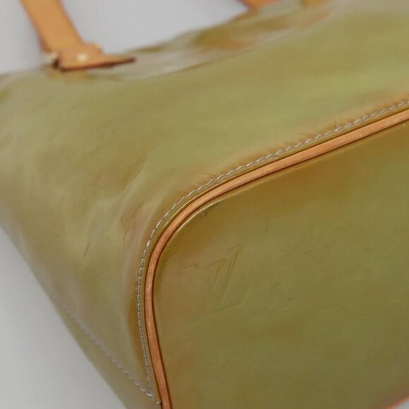 LOUIS VUITTON Monogram Vernis Houston Hand Bag Baby Blue M91005 LV Auth 130139 - Picture 5 of 16